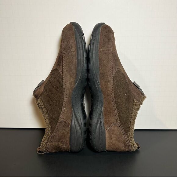 Womens L.L. BEAN Suede Zip Up Fur Trim Shoes / Size 7 Medium - Picture 7 of 9